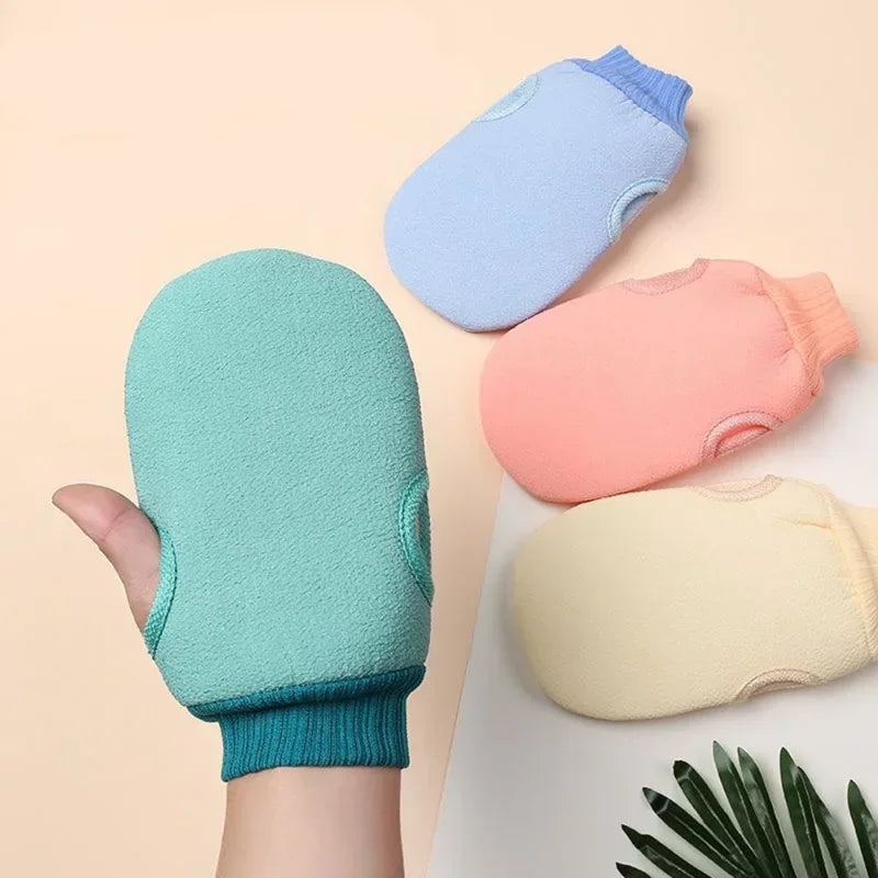 Exfoliating Shower Scrub Mitt – Dead Skin Removal & Body Cleansing Glove