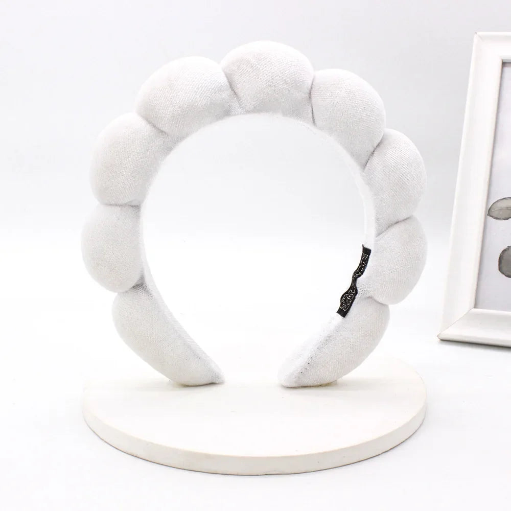 Velvet Spa Headband – Wide Padded Makeup & Skincare Hair Band