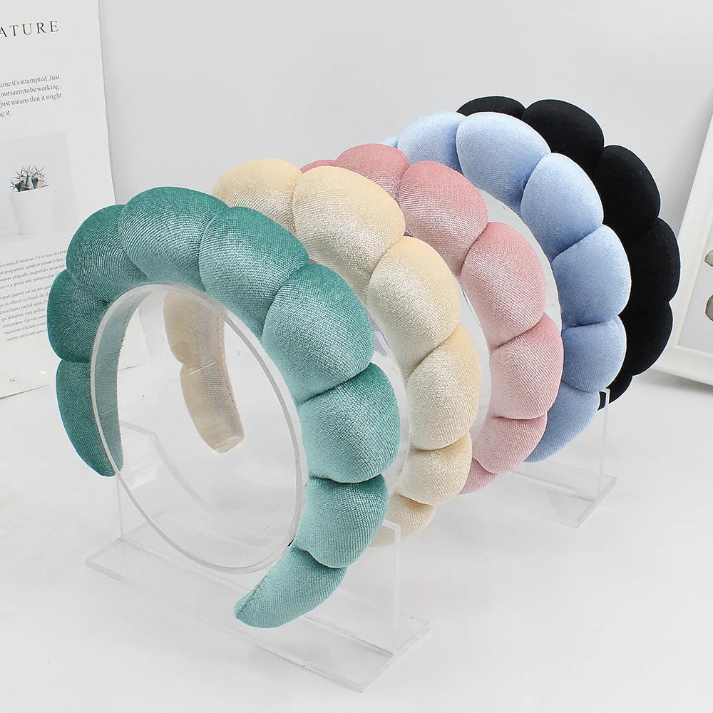 Velvet Spa Headband – Wide Padded Makeup & Skincare Hair Band