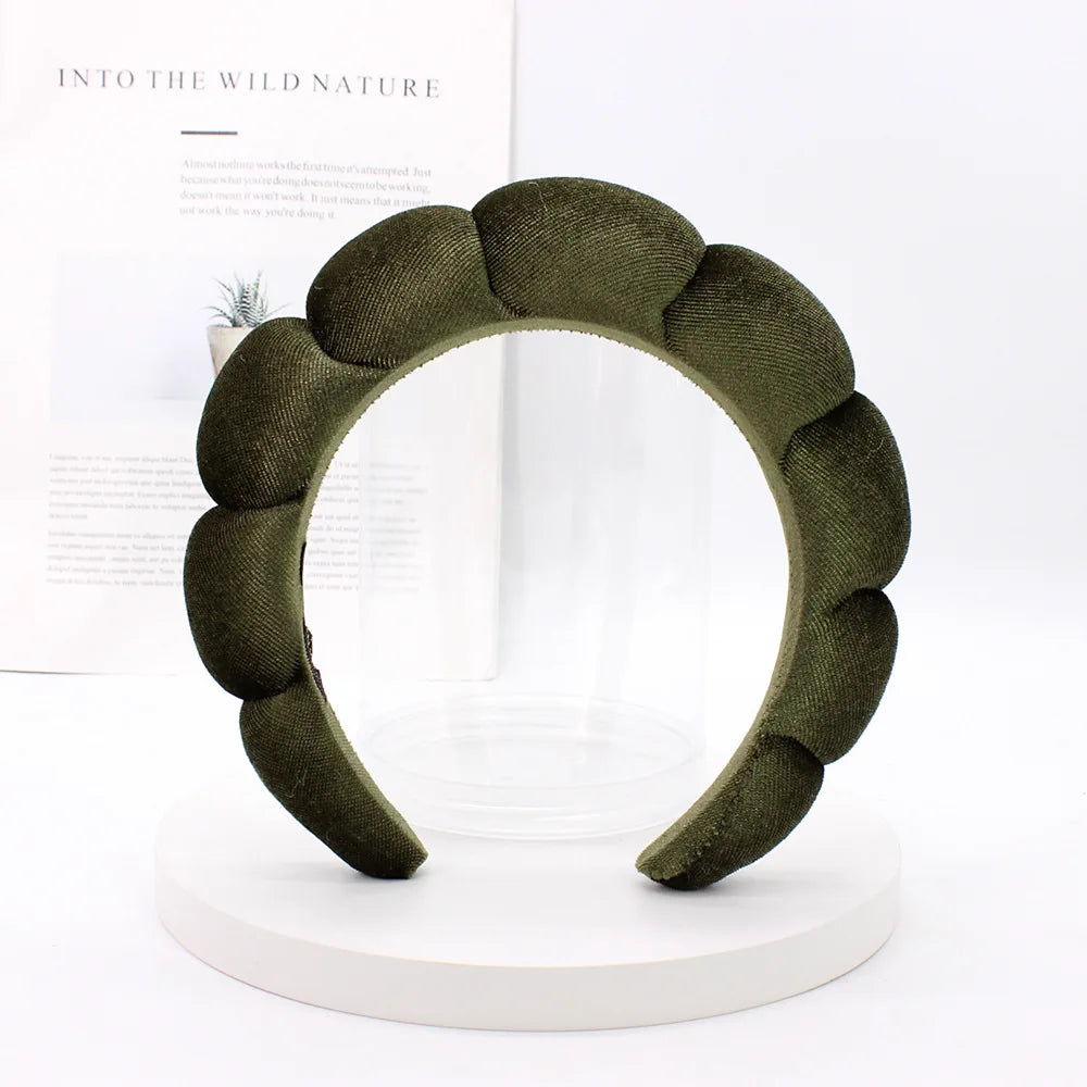 Velvet Spa Headband – Wide Padded Makeup & Skincare Hair Band