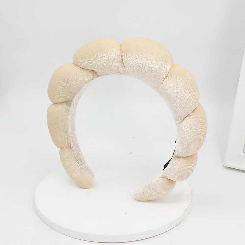 Velvet Spa Headband – Wide Padded Makeup & Skincare Hair Band