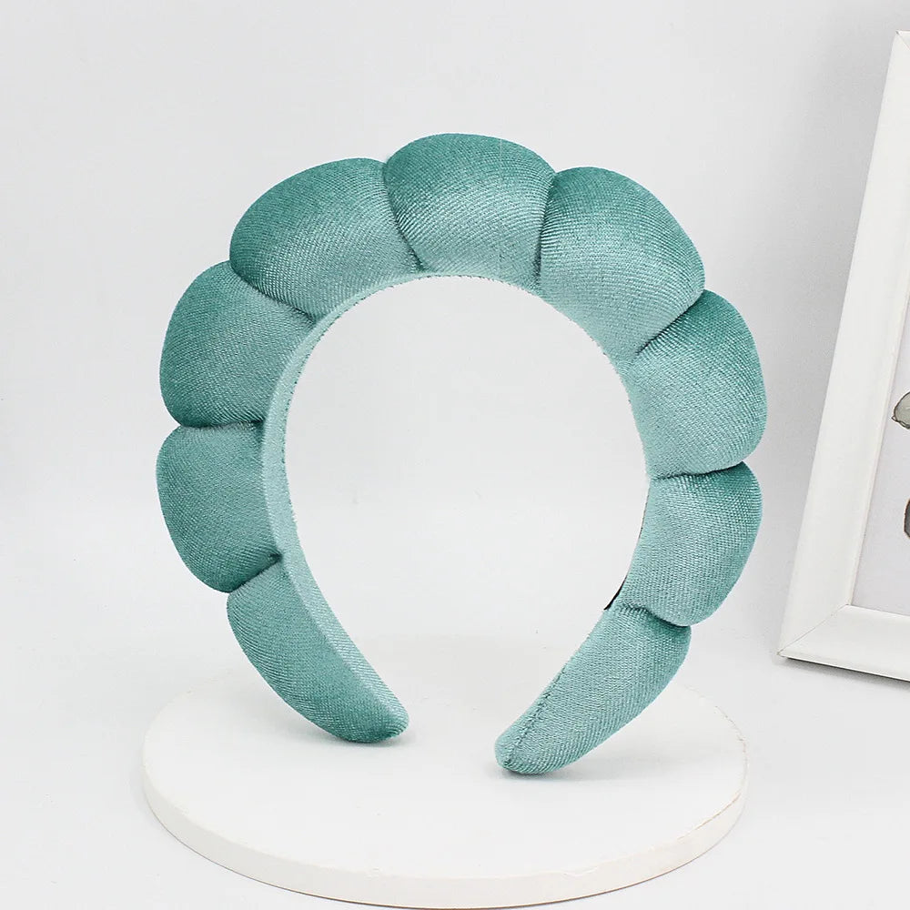 Velvet Spa Headband – Wide Padded Makeup & Skincare Hair Band
