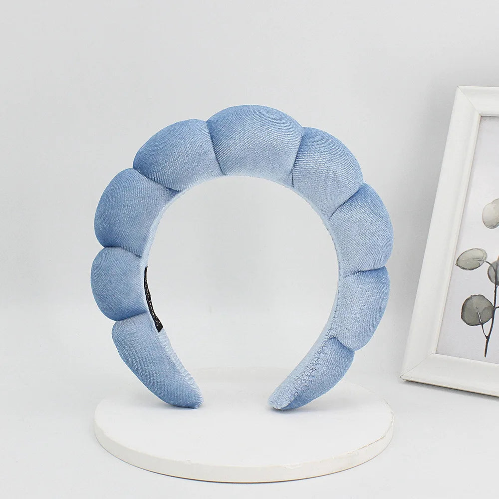 Velvet Spa Headband – Wide Padded Makeup & Skincare Hair Band