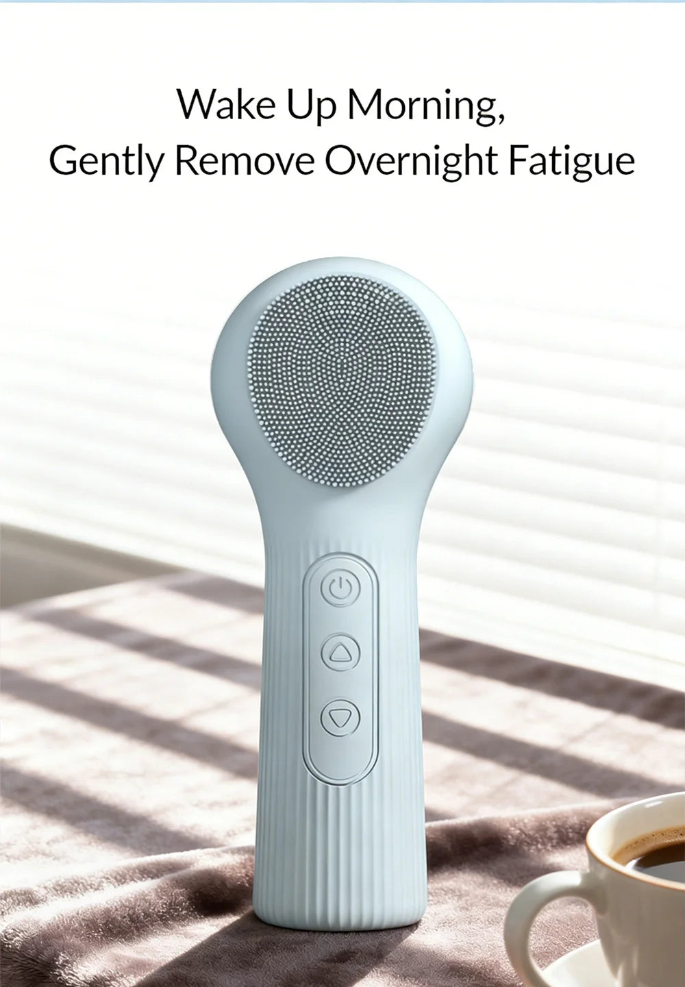 2-in-1 Heated Silicone Facial Cleansing Brush