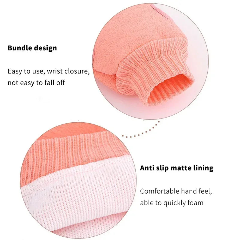 Exfoliating Shower Scrub Mitt – Dead Skin Removal & Body Cleansing Glove