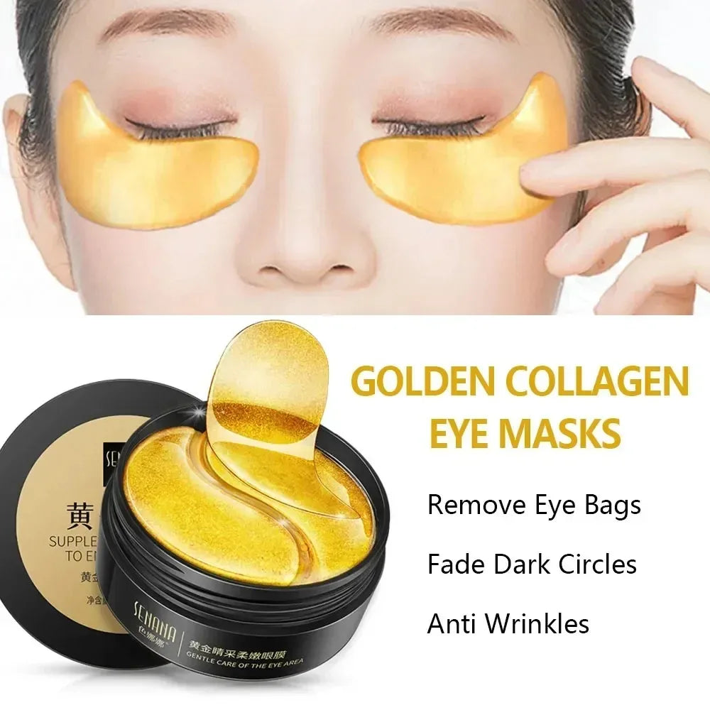 Hyaluronic Acid Eye Mask – 60 Pcs Under Eye Patches for Dark Circles & Puffiness