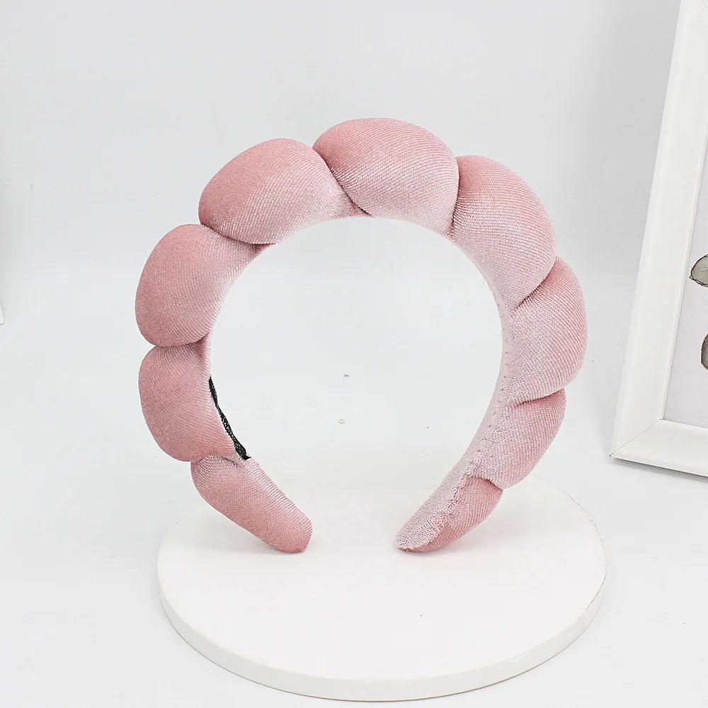Velvet Spa Headband – Wide Padded Makeup & Skincare Hair Band