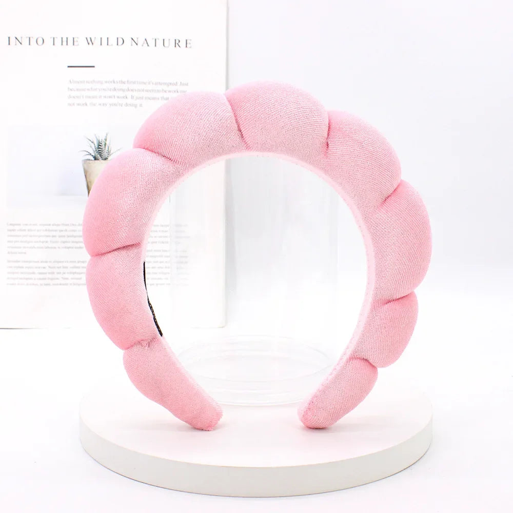 Velvet Spa Headband – Wide Padded Makeup & Skincare Hair Band
