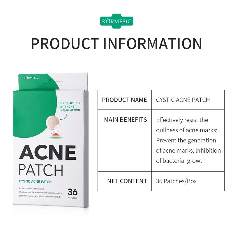 Invisible Acne Pimple Patches (36 Pack)