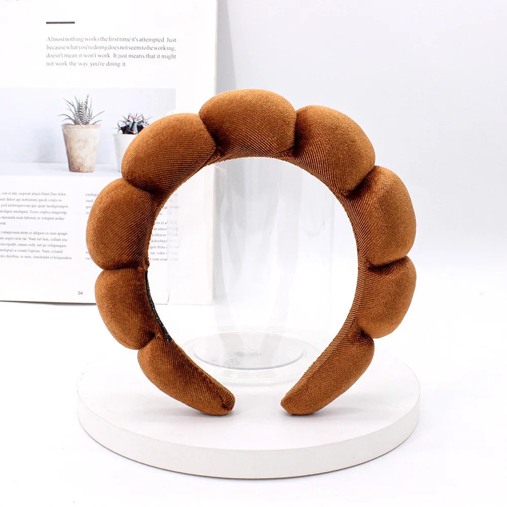Velvet Spa Headband – Wide Padded Makeup & Skincare Hair Band