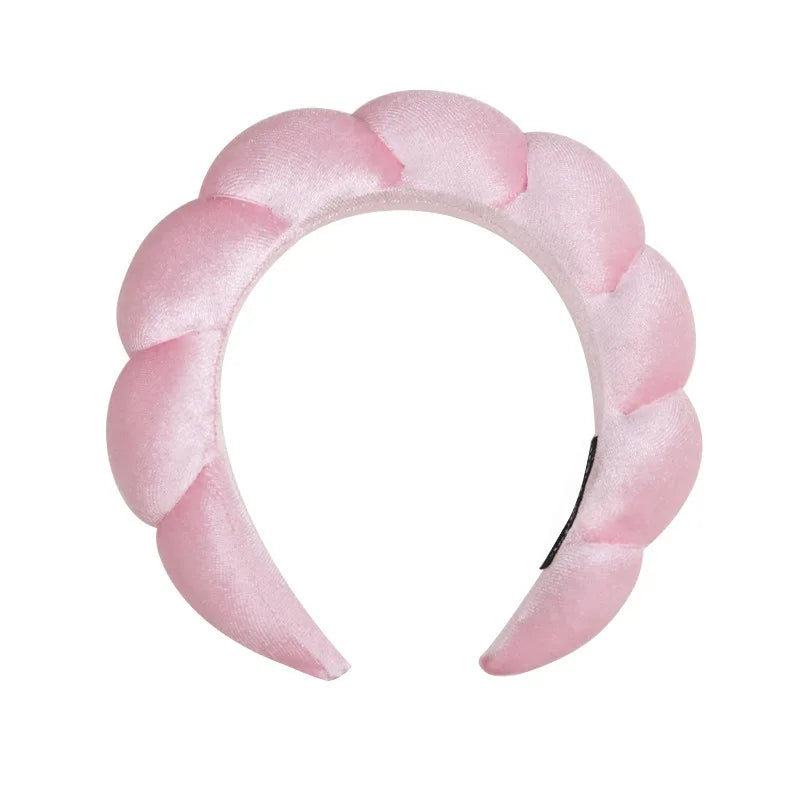 Velvet Spa Headband – Wide Padded Makeup & Skincare Hair Band