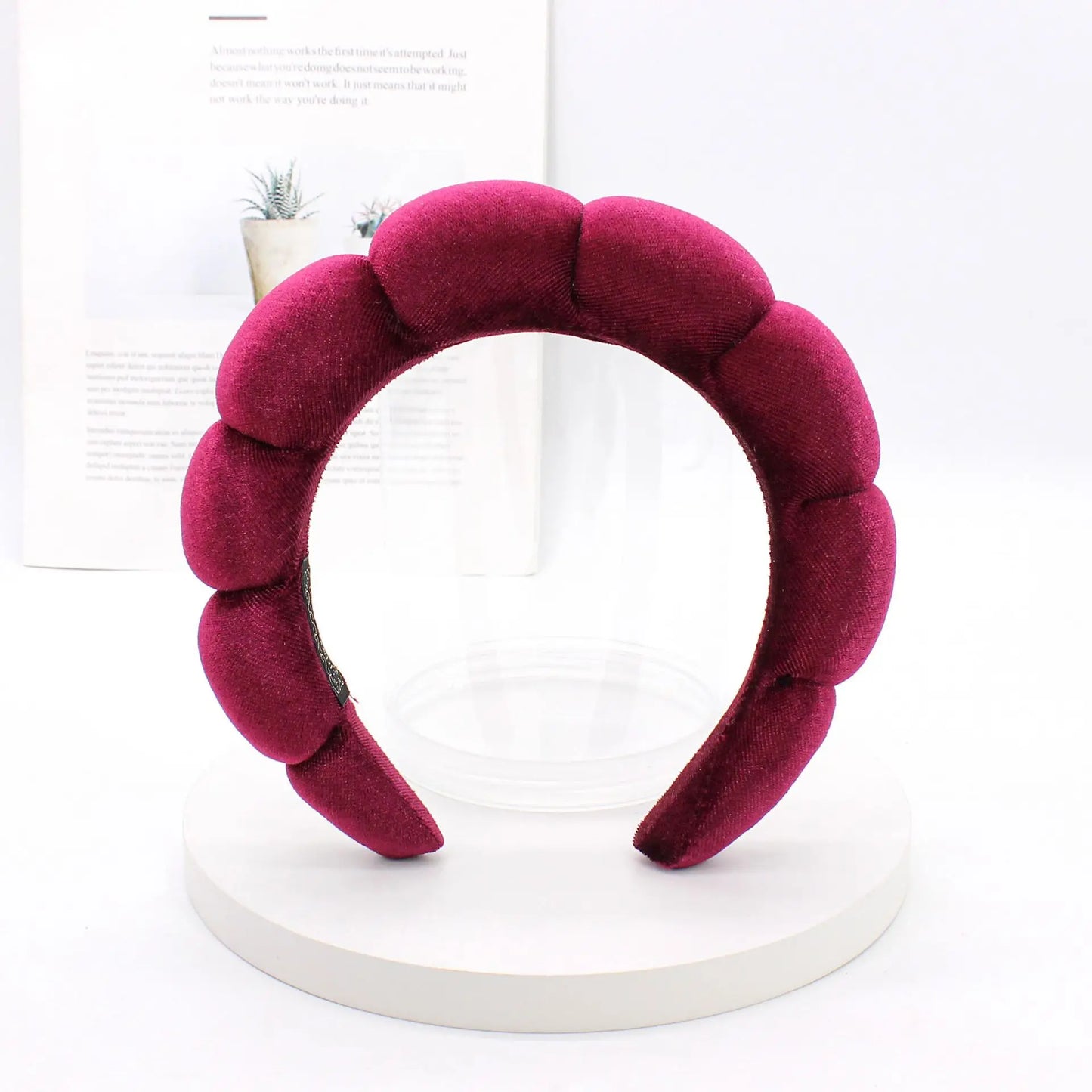 Velvet Spa Headband – Wide Padded Makeup & Skincare Hair Band