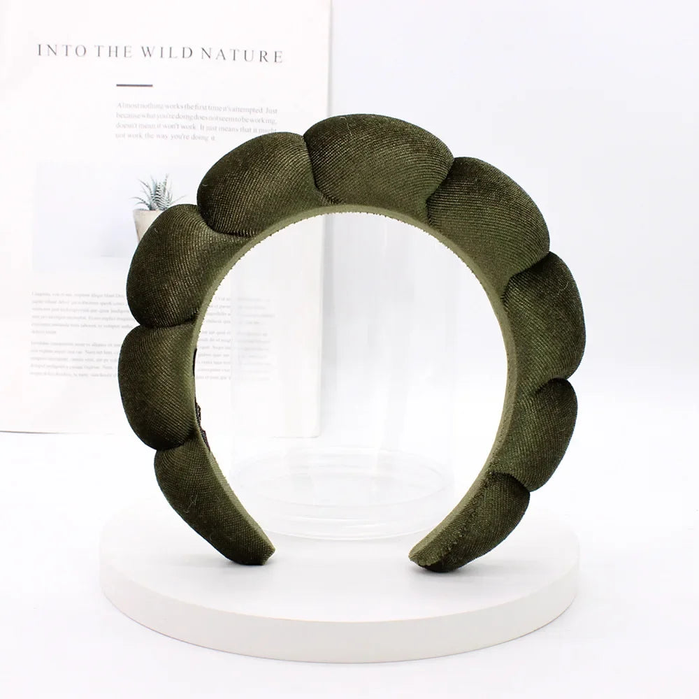 Velvet Spa Headband – Wide Padded Makeup & Skincare Hair Band