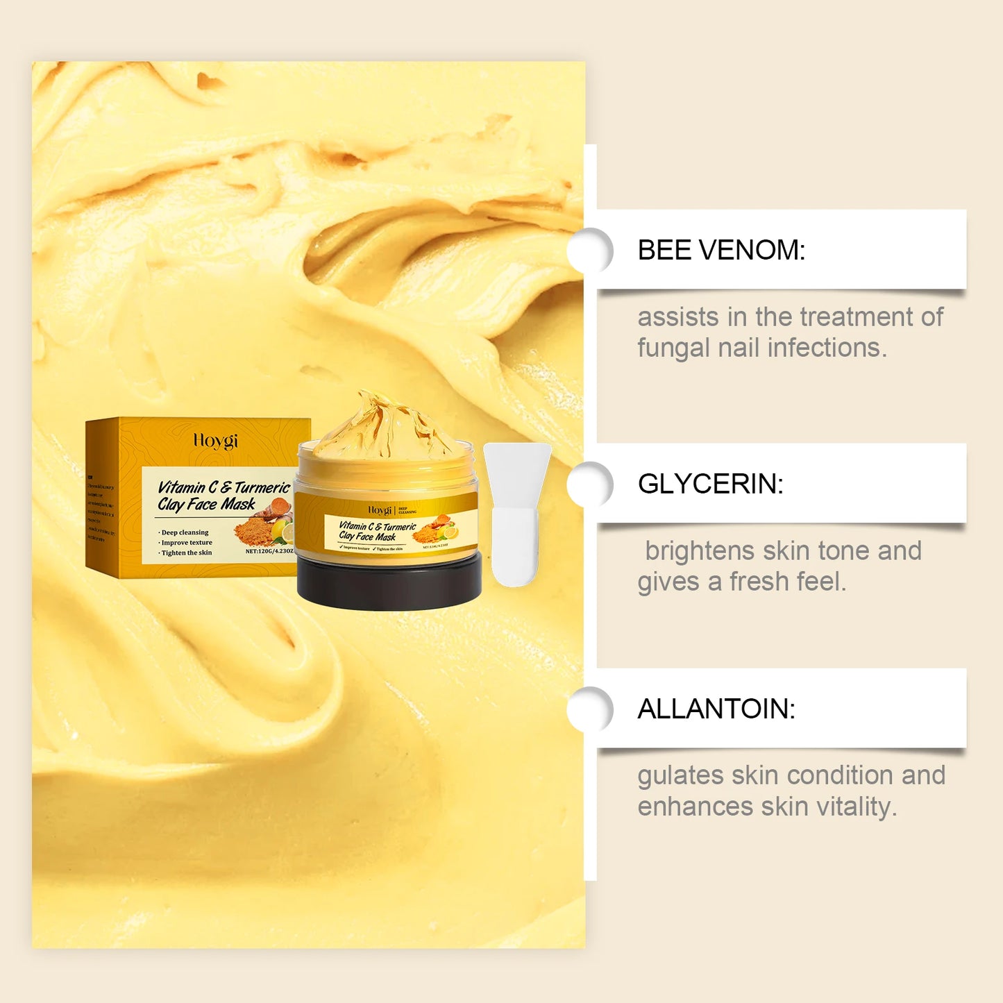 Vitamin C Turmeric Clay Mask