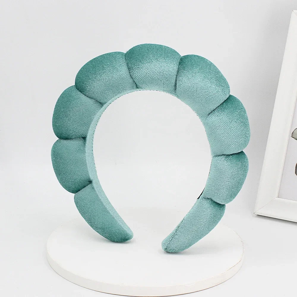 Velvet Spa Headband – Wide Padded Makeup & Skincare Hair Band