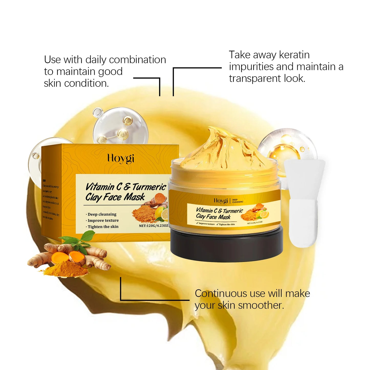 Vitamin C Turmeric Clay Mask