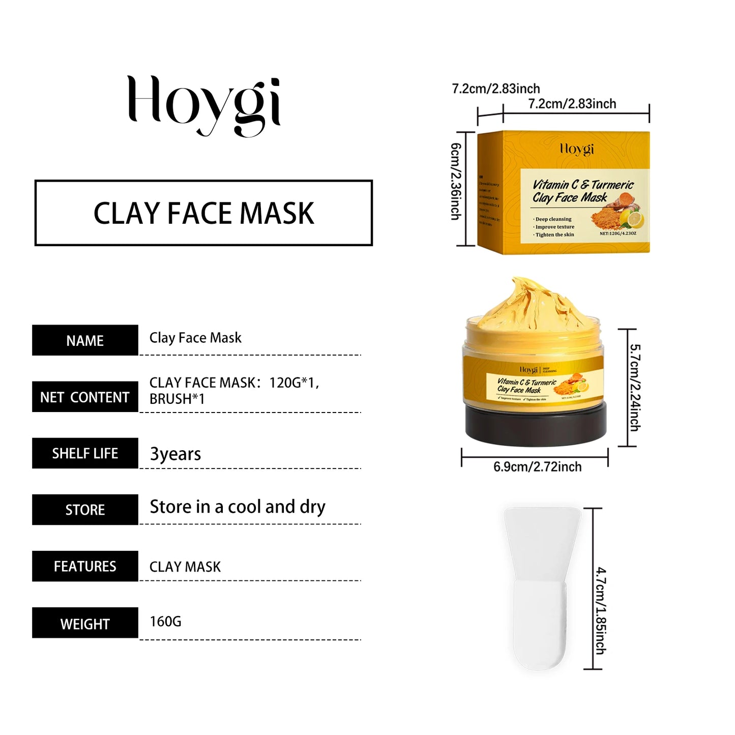 Vitamin C Turmeric Clay Mask