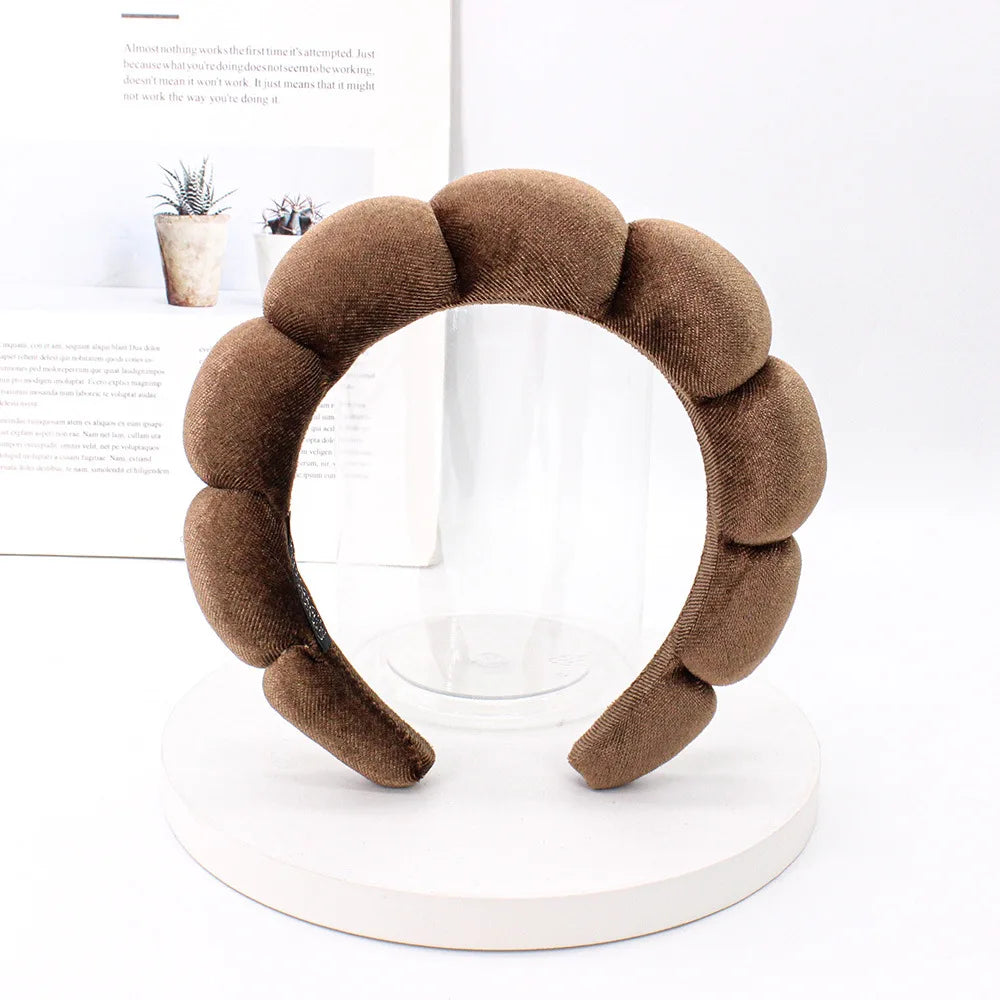 Velvet Spa Headband – Wide Padded Makeup & Skincare Hair Band