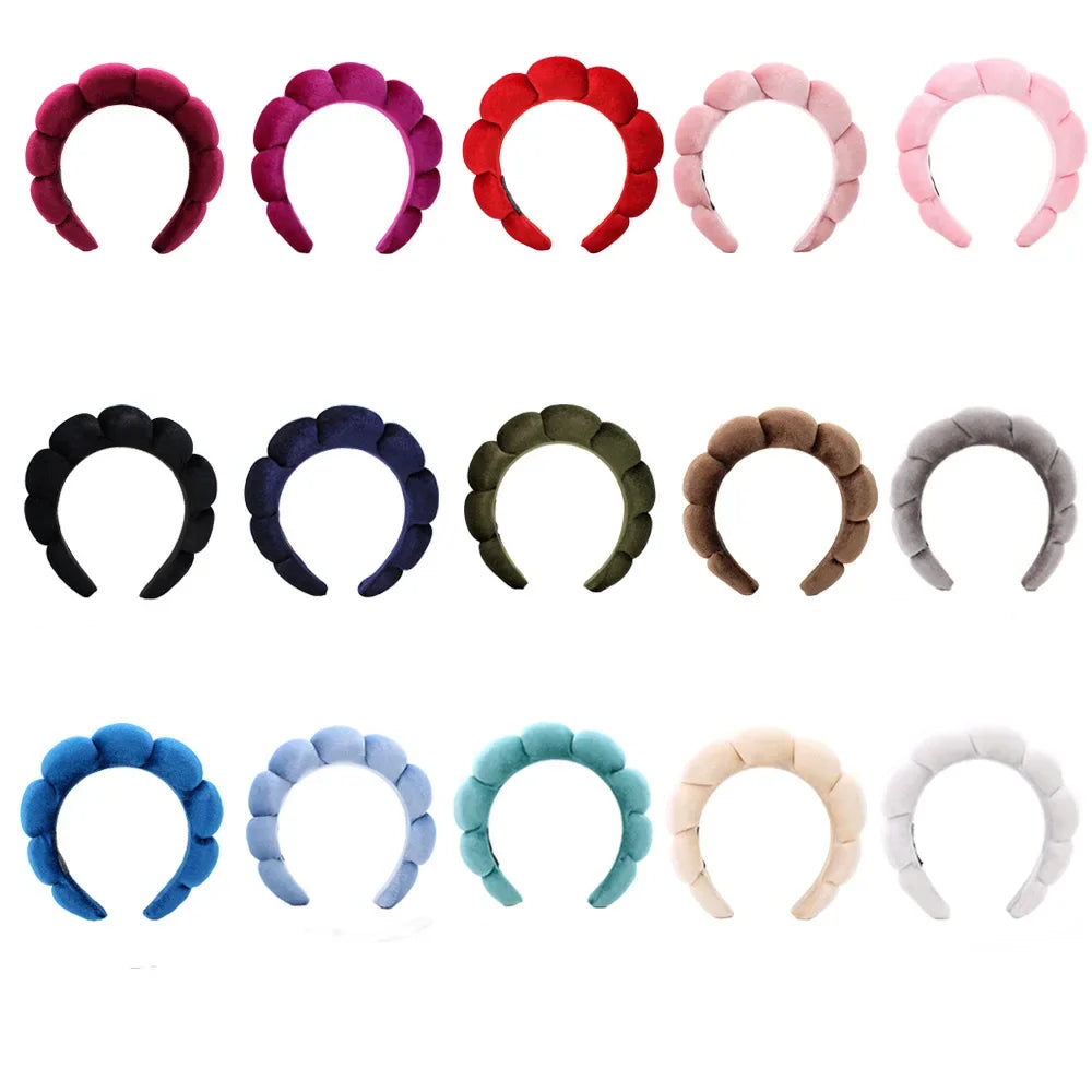 Velvet Spa Headband – Wide Padded Makeup & Skincare Hair Band