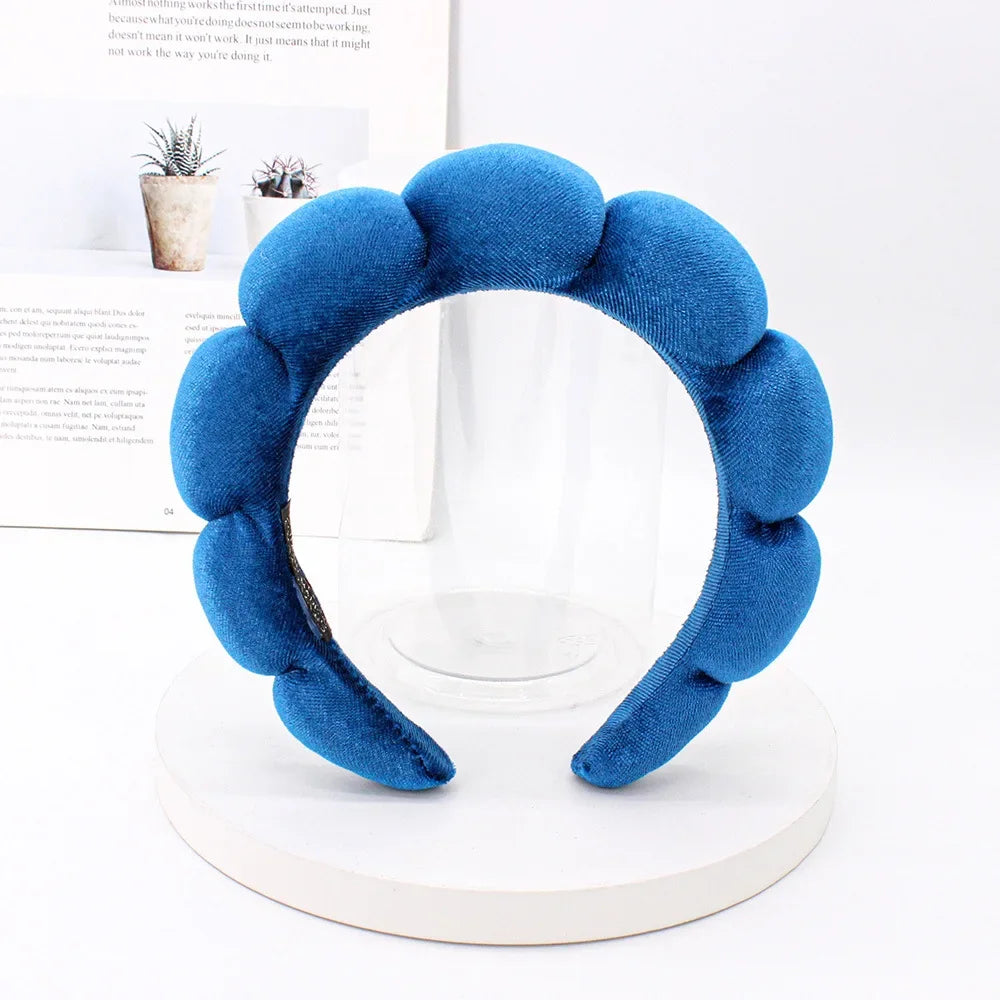 Velvet Spa Headband – Wide Padded Makeup & Skincare Hair Band