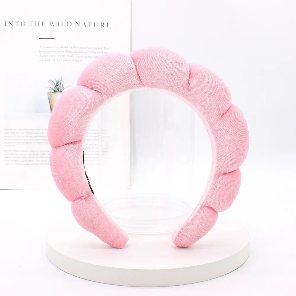 Velvet Spa Headband – Wide Padded Makeup & Skincare Hair Band