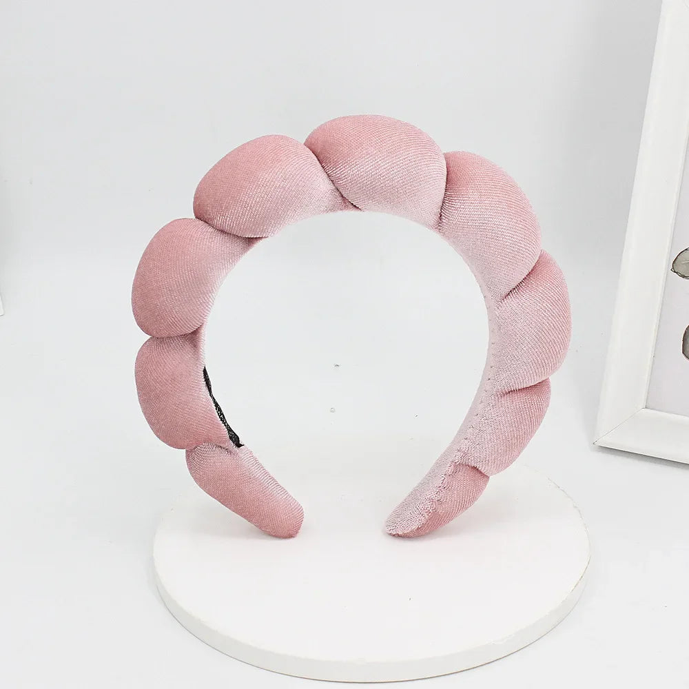 Velvet Spa Headband – Wide Padded Makeup & Skincare Hair Band