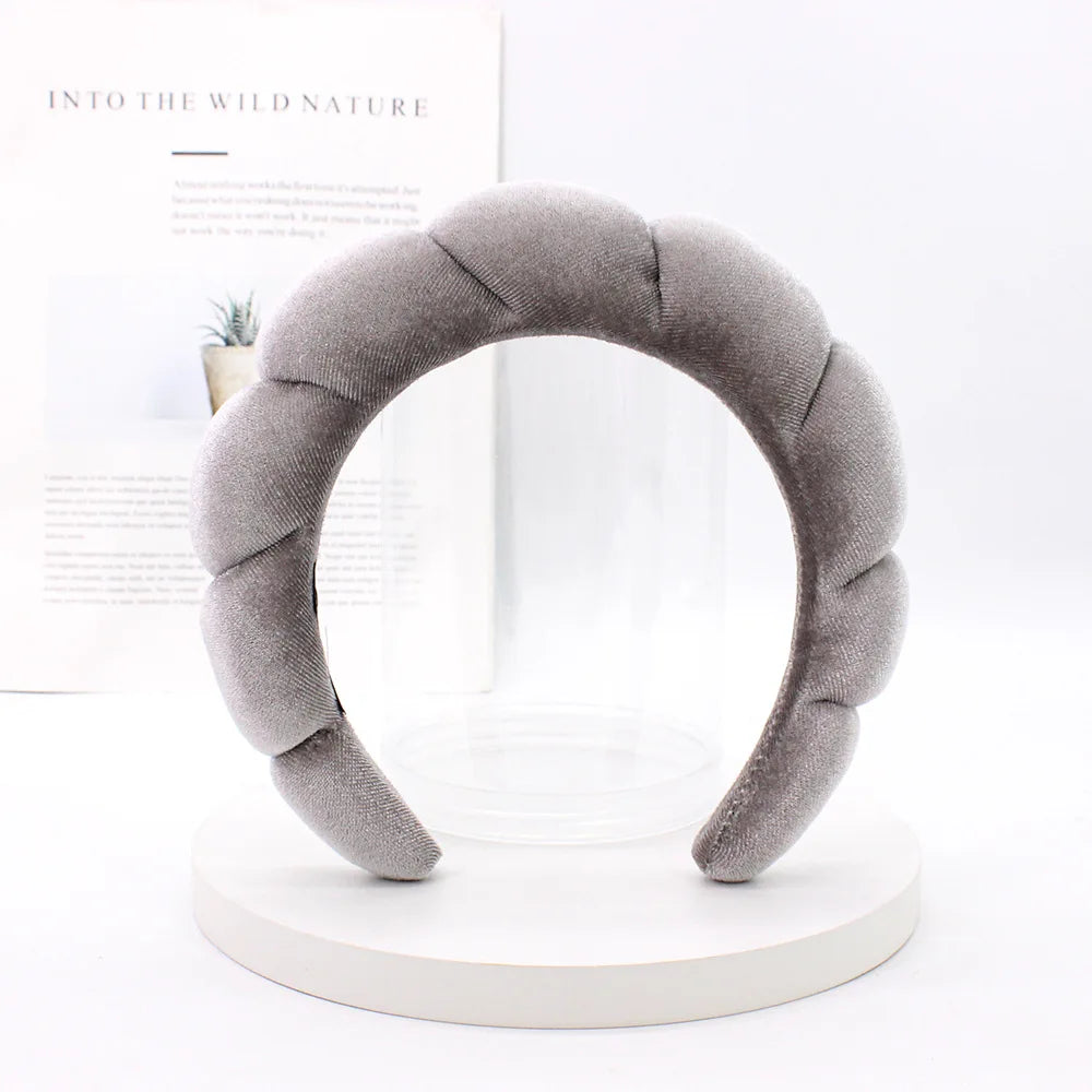 Velvet Spa Headband – Wide Padded Makeup & Skincare Hair Band