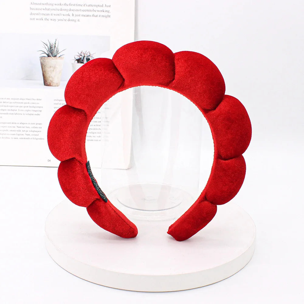Velvet Spa Headband – Wide Padded Makeup & Skincare Hair Band