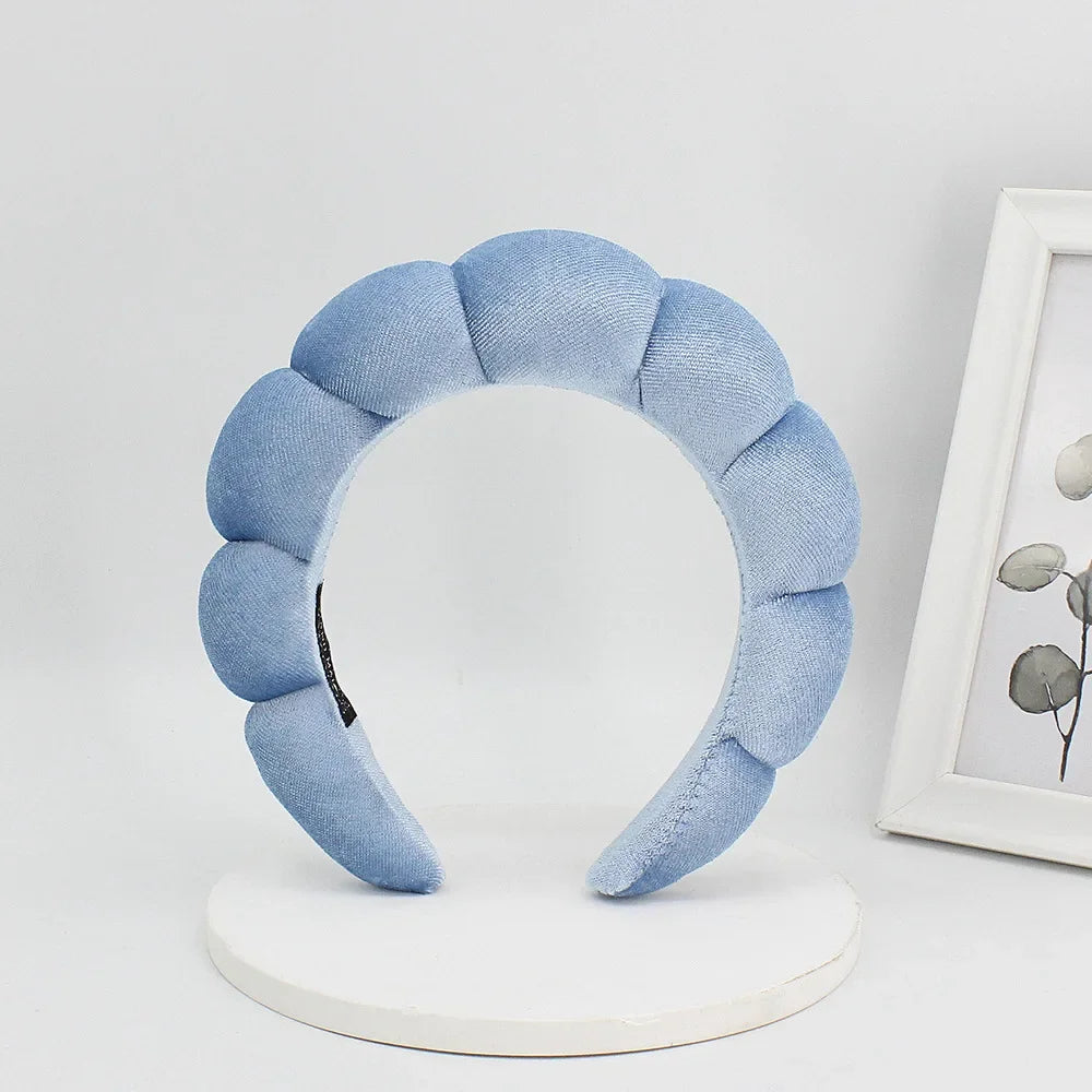 Velvet Spa Headband – Wide Padded Makeup & Skincare Hair Band