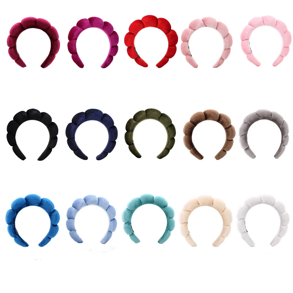 Velvet Spa Headband – Wide Padded Makeup & Skincare Hair Band