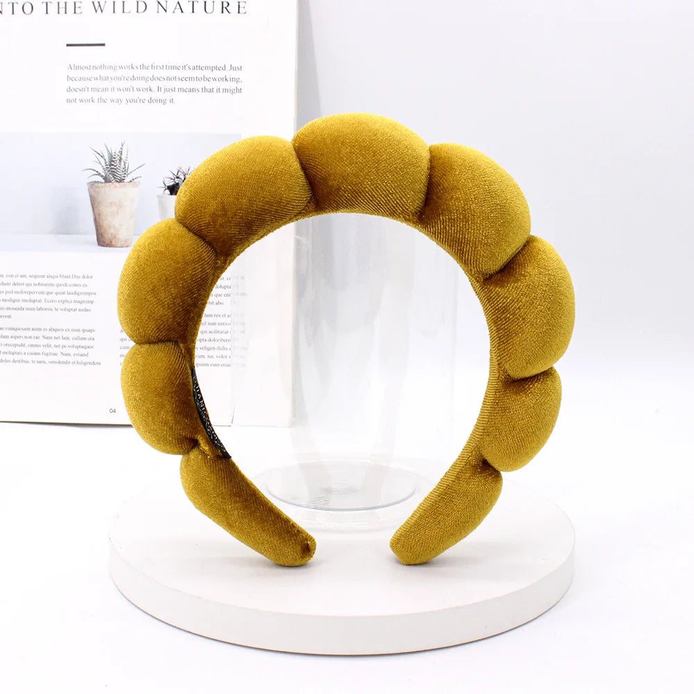 Velvet Spa Headband – Wide Padded Makeup & Skincare Hair Band